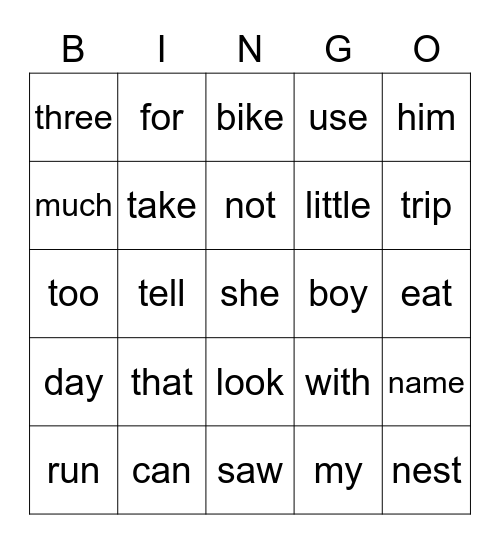 Bingo Card