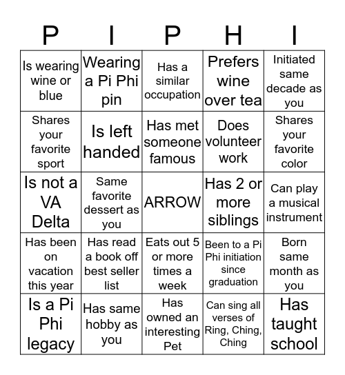 Bingo Card