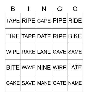 SOUNDS GREAT 3 Bingo Card