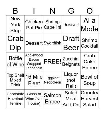 3/21 Bingo Card