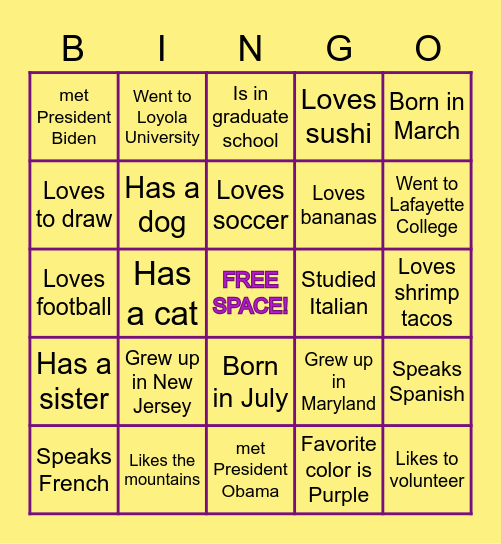 3rd Grade Trivia! Bingo Card