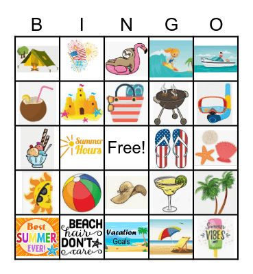 Summer Kickoff Bingo Card