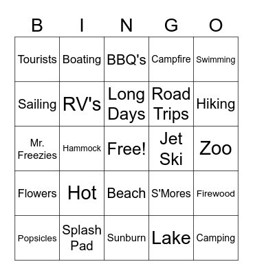 Employee Appreciation Week Bingo Card