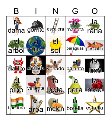 Loteria Mi Pueblito Bingo Card