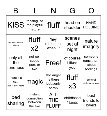 lmao Bingo Card