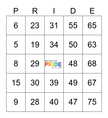 Pride & Allies Drag Queen Bingo Card