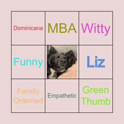 Congrats  Liz!!!!! Bingo Card