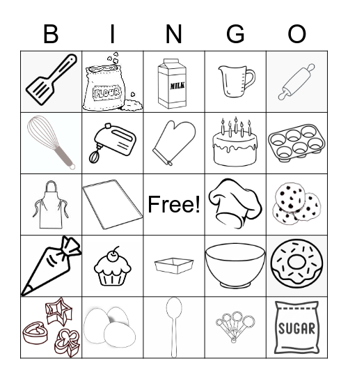 BAKERY BINGO Card