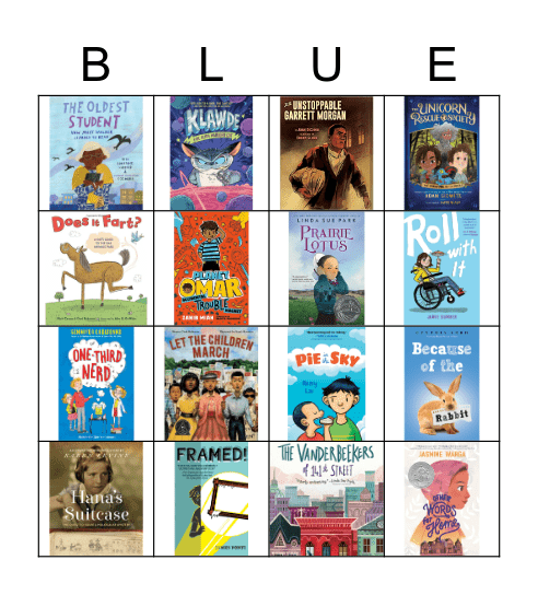 2022 Bluestem Bingo Card