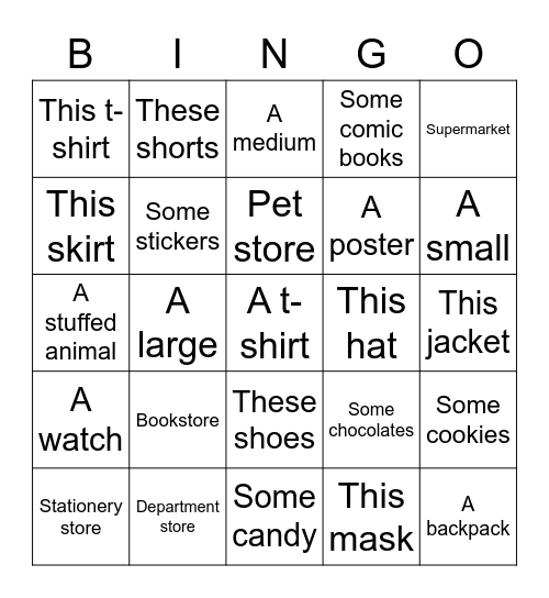 C3 Bingo Card