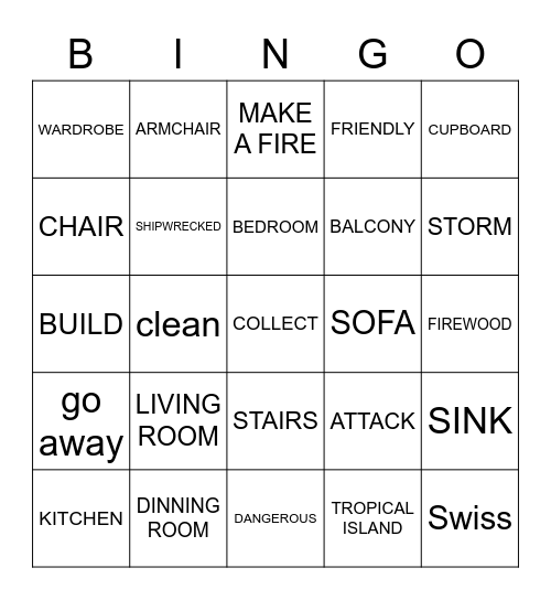 REVISION Bingo Card