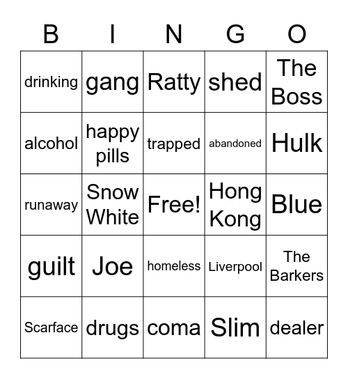 The Boss by Pete Guppy Bingo Card