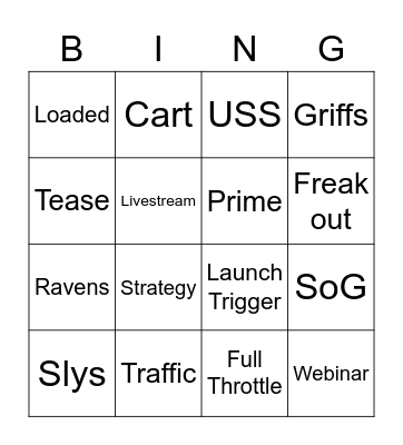 SOL Bingo Card
