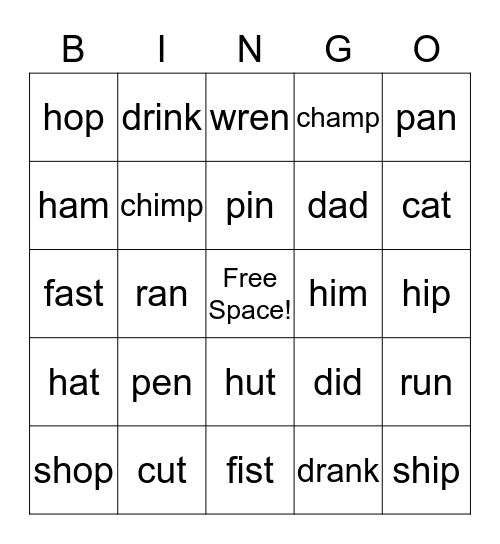 Billy's BINGO Board Bingo Card