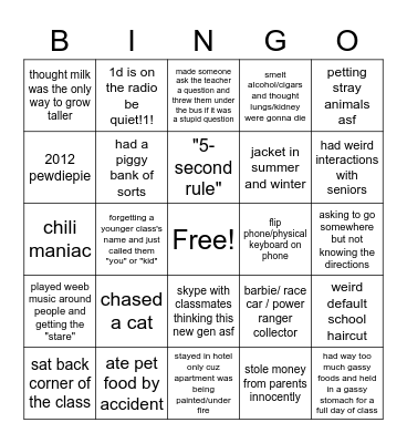 memeng Bingo Card