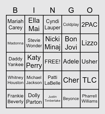 Deal MS Music Bingo 2.0 Bingo Card