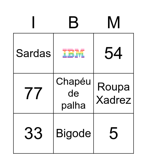 TAO BRAZIL BINGO Card