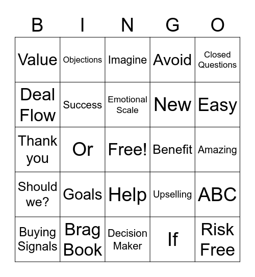 LAVS Bingo Card