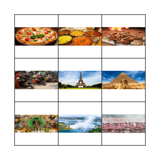 What Country Do You Want To Visit? Bingo Card