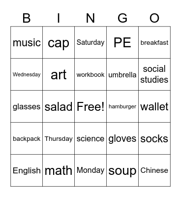 G5-2 review Bingo Card