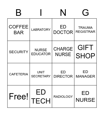 ED BINGO Card