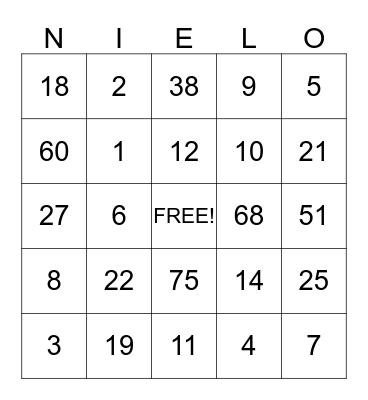 22 Marechal Niel Club Bingo Card