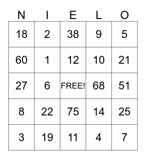22 Marechal Niel Club Bingo Card