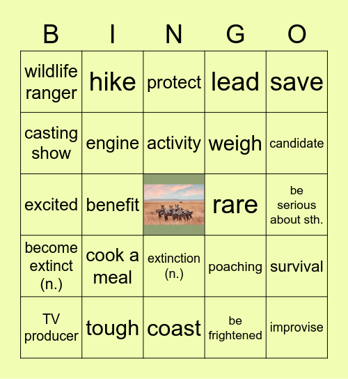 Serious desert Bingo Card