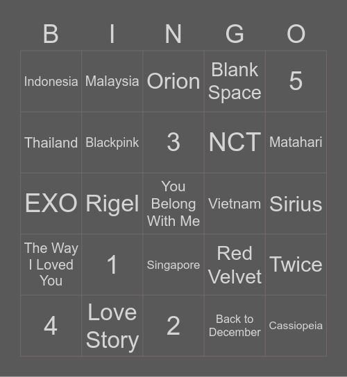 KELOMPOK 4 Bingo Card