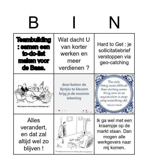 INNOVATIE Bingo Card