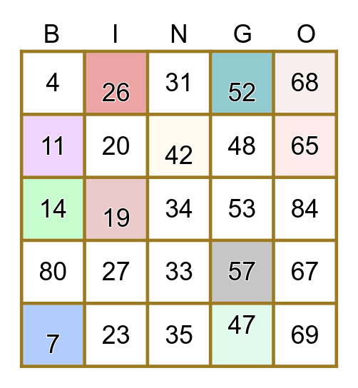 🥂BENDIKS BOBLEBINGO🍾 Bingo Card