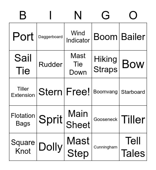 Opti Bingo Card