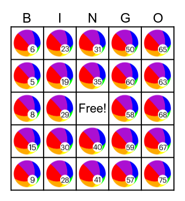 Summer Homecoming! Bingo Card