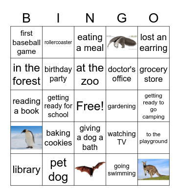 Context Clues Bingo Card
