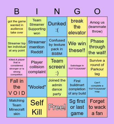 MCC PRIDE Bingo Card