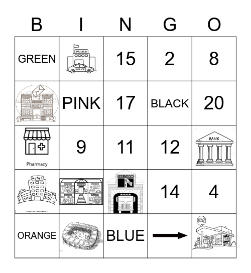 Bingo - 3rd Grade Bingo Card