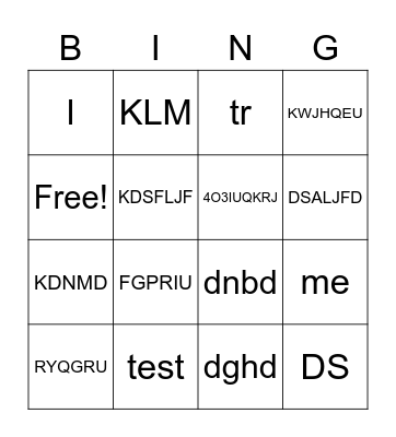 CAG Intern Bingo Card