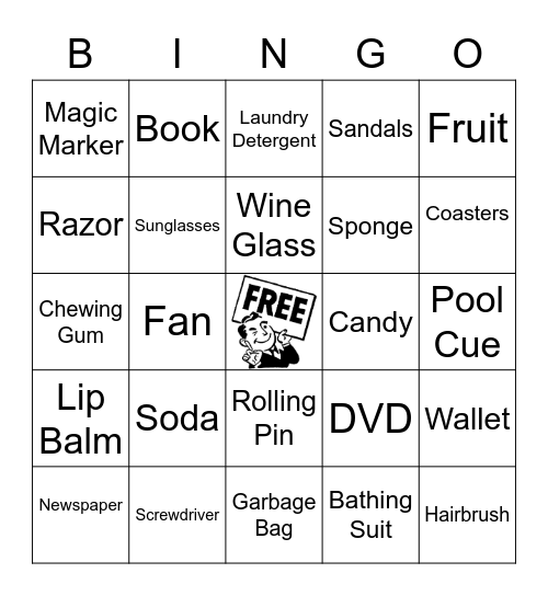 Scavenger Hunt 2 Bingo Card