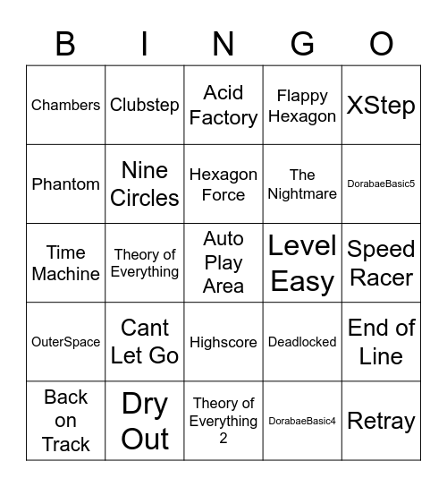 andrew geometry bingo Card