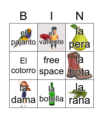 Loteria Mi Pueblito Bingo Card