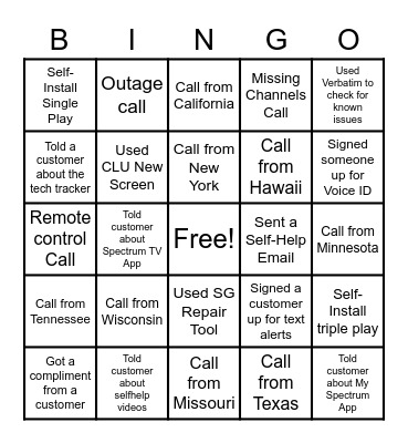 MNCC WEEKEND BINGO Card