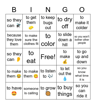 why Bingo Card