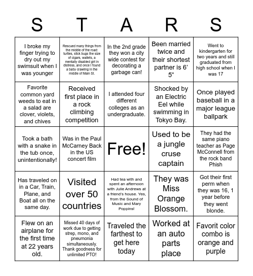 Under the Bingo Card