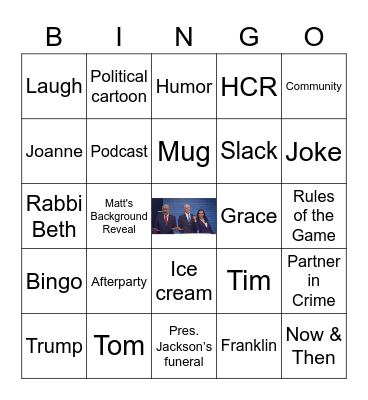 June 25, 2021 HMASDC Bingo Card