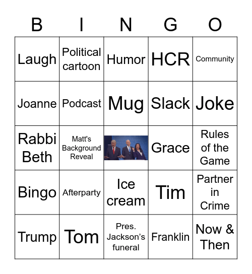 June 25, 2021 HMASDC Bingo Card