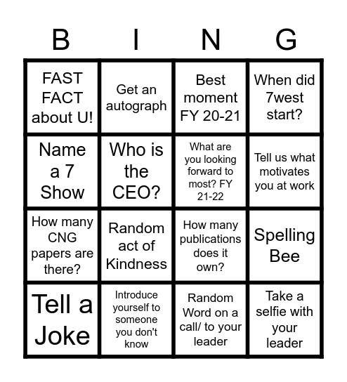 CC EOFY BINGO Card
