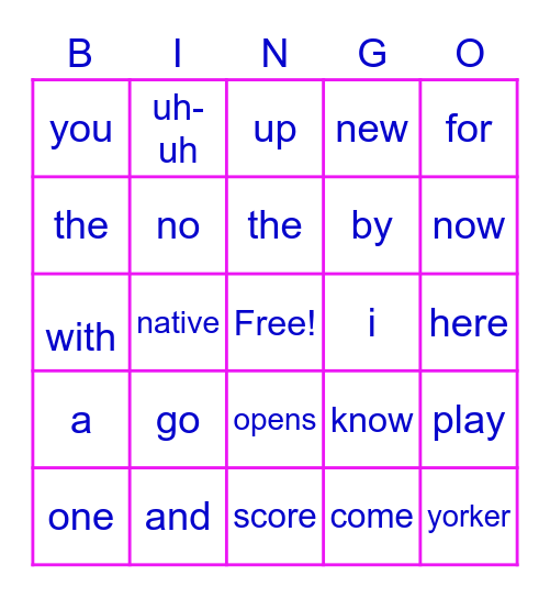 native new yorker Bingo Card