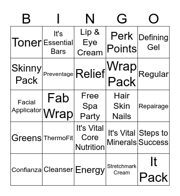 It Works Bingo Card