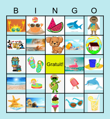 Bingo de L'été Bingo Card