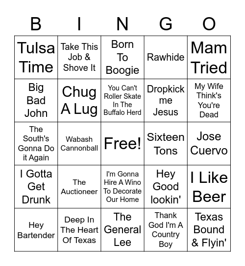 Elks #3 Bingo Card